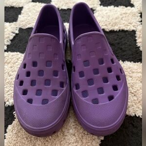kids purple slip on vans